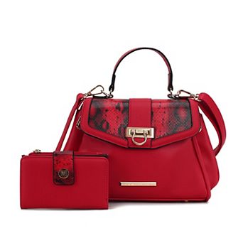 MKF Collection Geny Faux-Snake Embossed Shoulder Bag & Matching Wallet