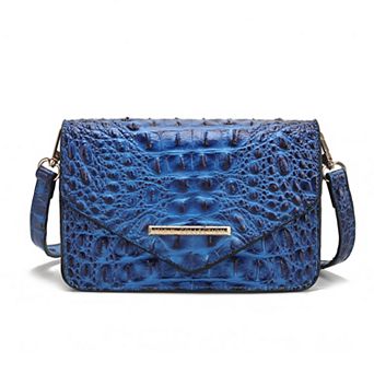 MKF Collection Vanta Croc-Embossed Saddle Bag