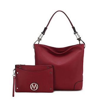 MKF Collection Viviana Vegan Leather Hobo Bag & Wristlet