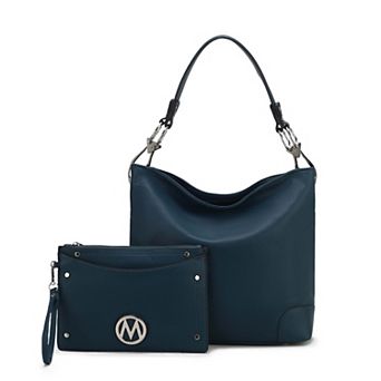 MKF Collection Viviana Vegan Leather Hobo Bag & Wristlet