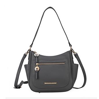 MKF Collection Wally Shoulder Crossbody Bag with Zip Closure
