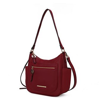 MKF Collection Wally Shoulder Crossbody Bag with Zip Closure