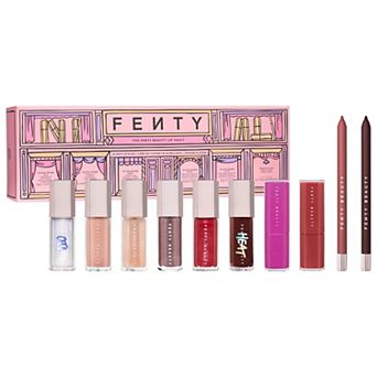 The Fenty Beauty Lip Vault 10 pc Lip Gloss + Liner Makeup Gift Set