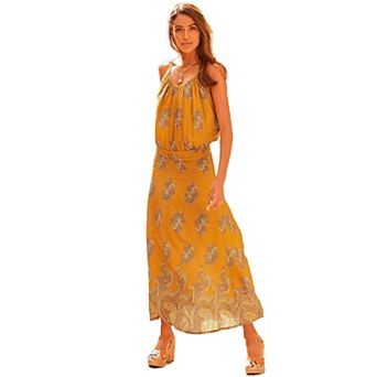 Lascana Women's Paisley Print Maxi Dress