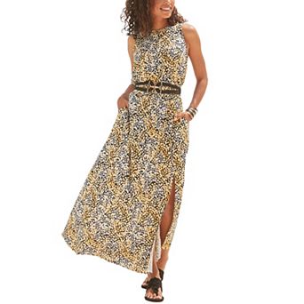 Lascana Women's Side Slit Maxi Dress