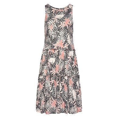 Lascana Women's Mix Print Tiered Dress