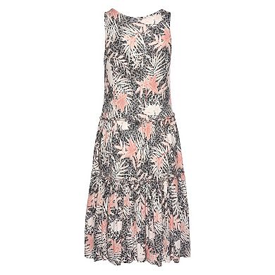 Lascana Women's Mix Print Tiered Dress