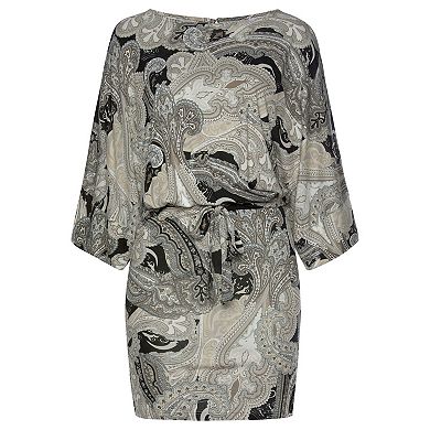 Lascana Women's Patterned Cold Shoulder Dress