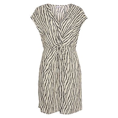 Lascana Women's Patterned Twist Front Dress