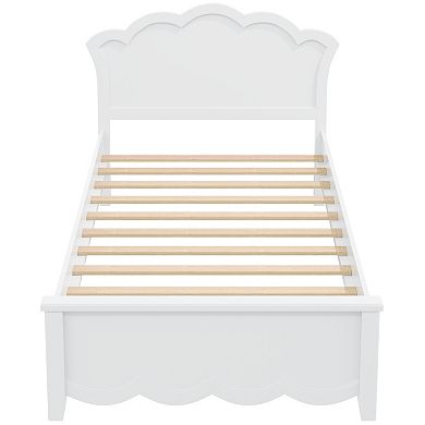 Merax Wood Platform Bed with Headboard