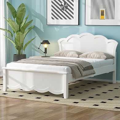 Merax Wood Platform Bed with Headboard