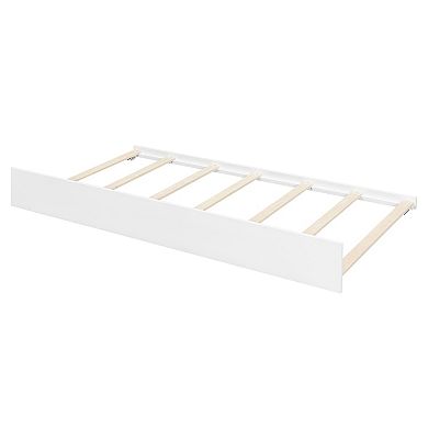 Merax Wooden House Bed with Twin Size Trundle
