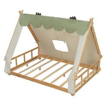 Merax House Bed with Tent and Light