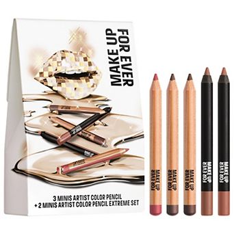 MAKE UP FOR EVER Mini Artist Color Pencil Original & Extreme Long-lasting Lip Liner Set