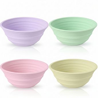 Silicone Banneton Bread Proofing Baskets Set of 4 Collapsible