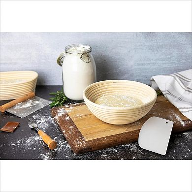 Banneton Bread Proofing Basket 9 Inch 12 Piece Sourdough Kit