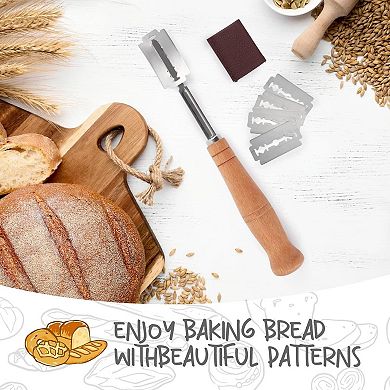 Sourdough Proofing Baskets Kit with Liner Lame Scraper Set of 2