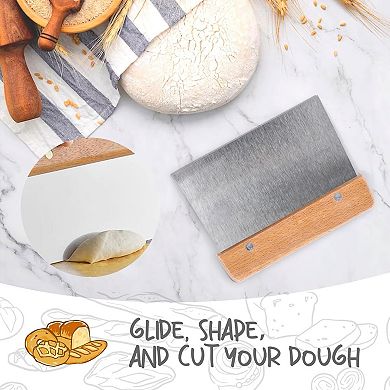 Sourdough Proofing Baskets Kit with Liner Lame Scraper Set of 2