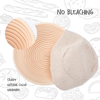 Sourdough Proofing Baskets Kit with Liner Lame Scraper Set of 2