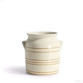 Ceramic Farmhouse Kitchen Utensil Holder Rustic Cooking Crock Countertop