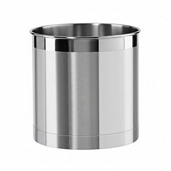 Stainless Steel Utensil Holder 7" Weighted Base Extra Large Countertop Organizer