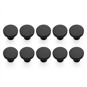 10 Pack Cabinet Knobs Round Zinc Alloy Drawer Pulls Modern Kitchen Dresser Closet