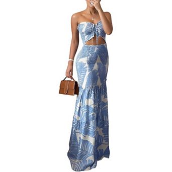 Ruffle Hem Vacation Dress