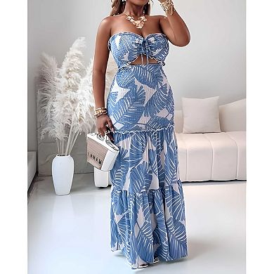 Ruffle Hem Vacation Dress