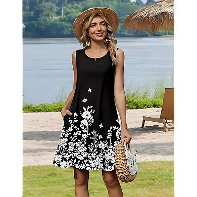 Women's Floral T-Shirt Dress