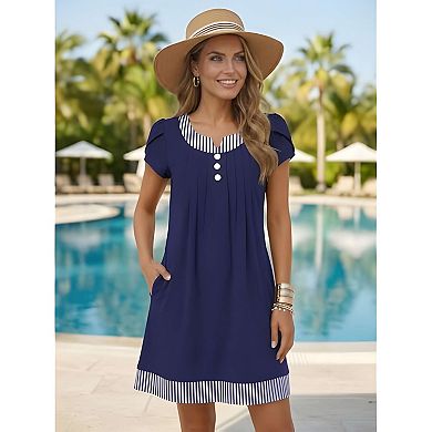 Short Sleeve Beach Dress