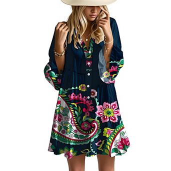 Women's Boho Mini Dress
