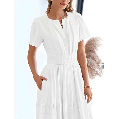 Boho Elastic Waist Dress