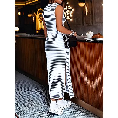 Women Casual Tank Midi Dress