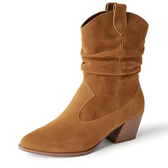 Western Mid Calf Fashion Boots