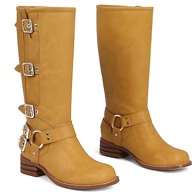 Women's Square Toe Knee Boots