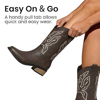 Women's Embroidered Boots