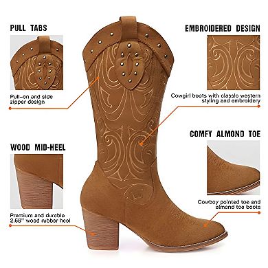 Women's Embroidered Cowgirl Boots