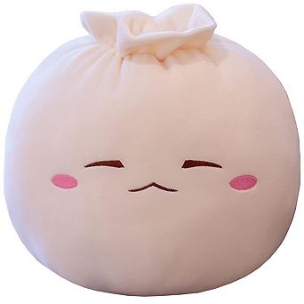 Dumpling Plush Throw Pillow Cute Stuffed Bun Soft Toss Pillow 6.3x9.8 inches