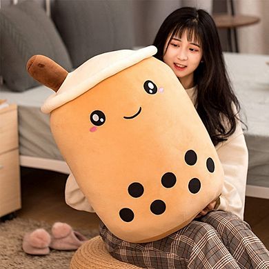 Cute Boba Plush Bubble Tea Milk Cup Pillow Soft Hugging Toy 9.4 Inch
