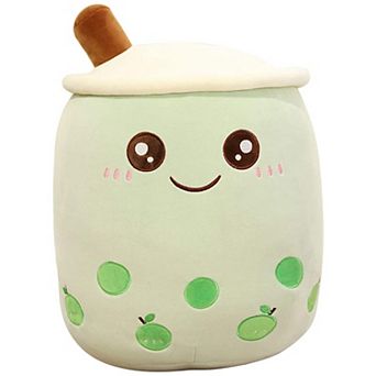Cute Boba Plush Bubble Tea Milk Cup Pillow Soft Hugging Toy 9.4 Inch
