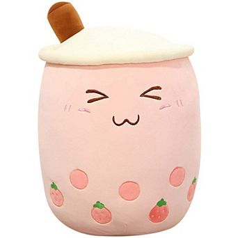 Cute Boba Plush Bubble Tea Milk Cup Pillow Soft Hugging Toy 9.4 Inch