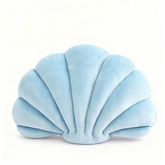 Seashell Decorative Pillow 3D Shell Shaped Throw Pillow Soft PP Cotton Beach Cushion 14x11 Inch