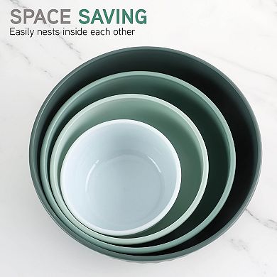 Small Mixing Bowl Set with Lids Nesting Food Safe Dishwasher Freezer Safe