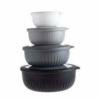 Small Mixing Bowl Set with Lids Nesting Food Safe Dishwasher Freezer Safe