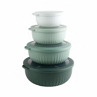 Small Mixing Bowl Set with Lids Nesting Food Safe Dishwasher Freezer Safe