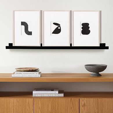 Floating Display Shelf Wall Mounted Modern Industrial Metal Ledge