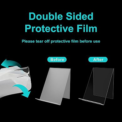 Clear Display Easel 4pc Transparent Holder for Books Pictures Artworks CDs