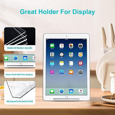 Clear Display Easel 4pc Transparent Holder for Books Pictures Artworks CDs