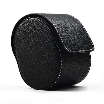 Luxury Leather Watch Storage Box Travel Case with Soft Felt Interior Watch Pillow