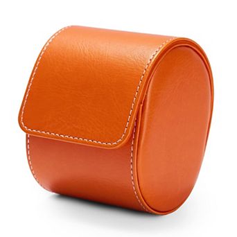 Luxury Leather Watch Storage Box Travel Case with Soft Felt Interior Watch Pillow
